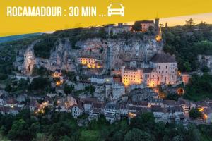Maisons de vacances Gite ecologique avec vue Foret & Vallee Dordogne ! : photos des chambres