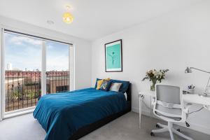 Penthouse Hackney Wick with Balcony, gym, rooftop