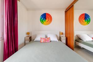 Villas Maison independante 52 m2, clim, wifi et jardin : photos des chambres