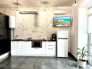 Designer apartments with a coffee machine in the city center