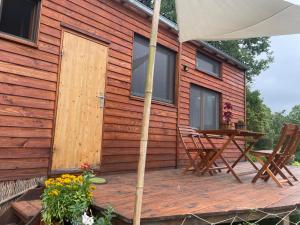 Chalets Tiny House en bois : photos des chambres