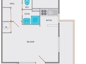 Appartements Studio cabine 4 pers. proche patinoire et pistes, parking, menage inclus, navette a proximite - FR-1-241-157 : Appartement (4 Adultes)