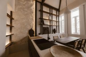 Beige Tranquil Escape by the Sea