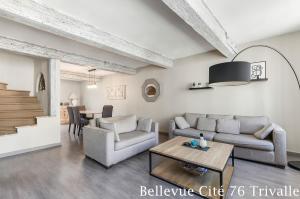 Les Bellevue Cité Trivalle "3 Apartments, 1 with Terrace & Private Parking, Aircon, WiFi, 500m from Cité, free public car park 200m"
