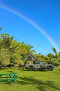 Embark on a journey through Maui with Aloha Glamp's jeep and rooftop tent allows you to discover diverse campgrounds, unveiling the island's beauty from unique perspectives each day