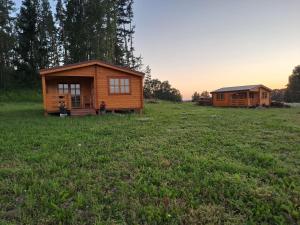 Atpūta Priedītēs - koka namiņi pie Tērvetes Dabas parka ar zirgiem, ponijiem un dabas tuvumu