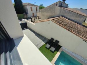 Villas Superbe Maison neuve Piscine Clim parking Recharge voiture electrique : photos des chambres