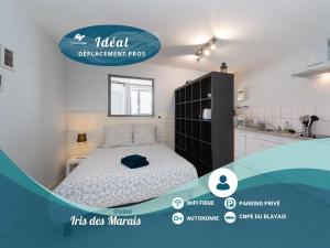 Appartements Grand studio Iris des Marais par Chelona-Loc - 2 personnes - parking : photos des chambres