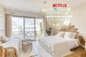 Appartements Bohemian Nuance - 15 min from Orly - Calme & Elegance : photos des chambres