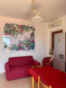 The terrace overlooking the Ionian Sea