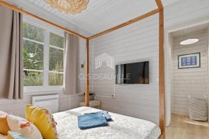 Maisons de vacances Bois Corail Maison de vacances jardin, vue mer & Spa : photos des chambres