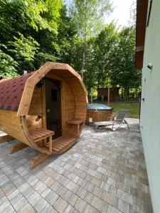 Domek w lesie Sauna i Gorąca balia Wellness&Spa