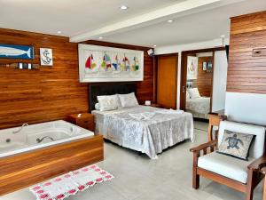 Chalé 1 maravilhoso com hidro prx Praia vista pMar