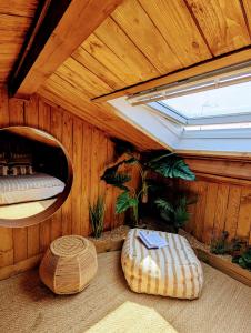 Appartements Les Spas de la mer, Appart&Spa Canopee, 100m de la plage, Love Room : photos des chambres