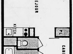 Studio cabine au calme, balcon, non-fumeur, 4 pers. - FR-1-340-153
