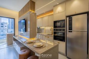 Apt c Churrasq. 600m da Praia AQT0604