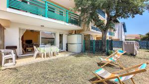 Appartements V-Mimosas 02 Appartement lumineux pour 6 personnes avec terrasse et jardin a Vieux Boucau : photos des chambres