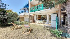 Appartements V-Mimosas 02 Appartement lumineux pour 6 personnes avec terrasse et jardin a Vieux Boucau : photos des chambres