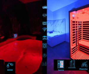 Villas Maisons Plaisir & Pulsion Spa Sauna Prive : photos des chambres