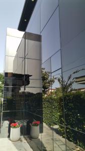 Black Box village with garden