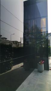 Black Box village with garden