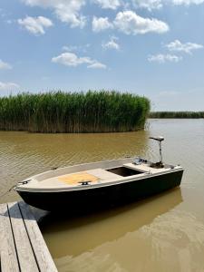 Seehütte Schilfhaus inklusive E-Boot am Neusiedler See
