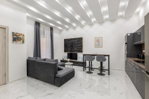 Black Marble Unique Design near Danube River