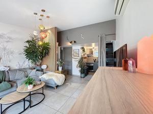 Maisons de vacances House La Palmeraie 4p-Garden-wifi-park-jacuzzi : photos des chambres