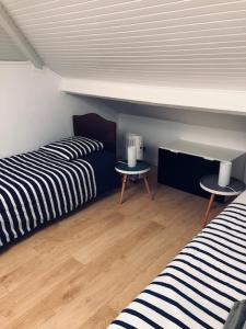 Appartements Duplex Le Touquet, quartier Westminster 3 chambres, 6 couchages, 1 parking, Location a la semaine en juillet et aout, sinon 2 nuits minimum, linge de maison avec lits faits en option : photos des chambres