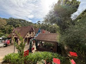 Chalé com Banheira e Vista no Centro de Monte Verde