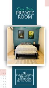 Private rooms at Casa Nicte, Flores Island