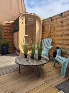 Appartements Studio le moutik du bord de mer avec SPA et sauna parking gratuit : Appartement 1 Chambre