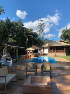 Refúgio do Brilhantte-Belo sítio com piscina e spa