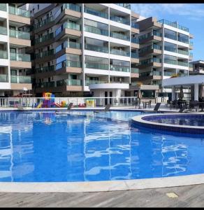 apartamento de frente para o mar com linda area de lazer