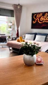 Jezerní apartmán s terasou a saunou v Lakepark Residence