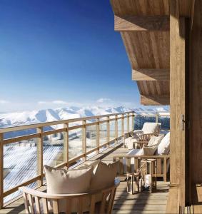 Alpe dHuez Houses - Fabuleux Penthouse 1860 Pied du Signal, 6 chambres pour 12 pers