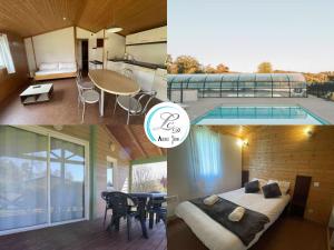 Chalets Chalet Hameaux de Miel 5 Pers, Parking, Piscine , Lac : photos des chambres