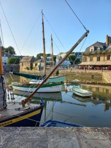 Maisons de vacances Ty Foc - Maisonnette en bord de mer - Jardin & Tennis : photos des chambres