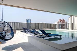 Studio Moderno com Piscina a 5 min a pé do Nubank Parque-1210