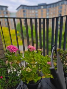 Contemporary 2-bedroom apartment with free gated parking, 2 bathrooms - for families, contractors, travellers for business and leisure