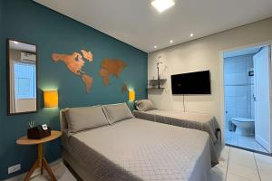 Moderno Apto no Gonzaga a UMA quadra da Praia