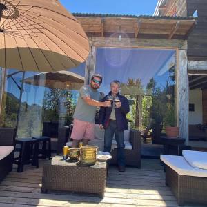 Hermosa cabaña playa volcán