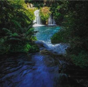 Hermosa cabaña playa volcán