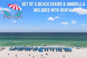 Beachfront Bliss! 2BR 2BA Stunning views! Sleeps 8! Beach Chair Service!