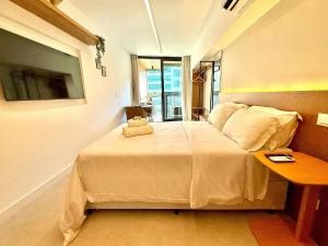 Studio Leblon - Novo, varanda, piscina e gym