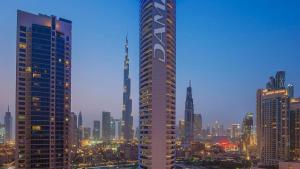 Full Burj Khalifa Panoramic View - Luxury Stay at Damac Maison Distinction - 4hvězdičkové hotely ve městě Dubaj
