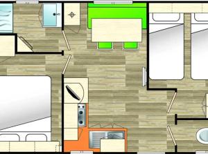 Campings Camping 3 etoiles - Piscine - eehdai : photos des chambres