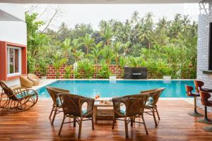 StayVista at Azure Bliss with Huge Pool, BBQ, Wi-Fi