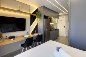 Studio com piscina e academia ao lado do metrô - 3-Sterne-Hotels in São Paulo