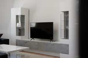 Ferienwohnung Strandglück am Malchower See mit Garten